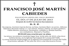 Francisco José Martín Cabiedes